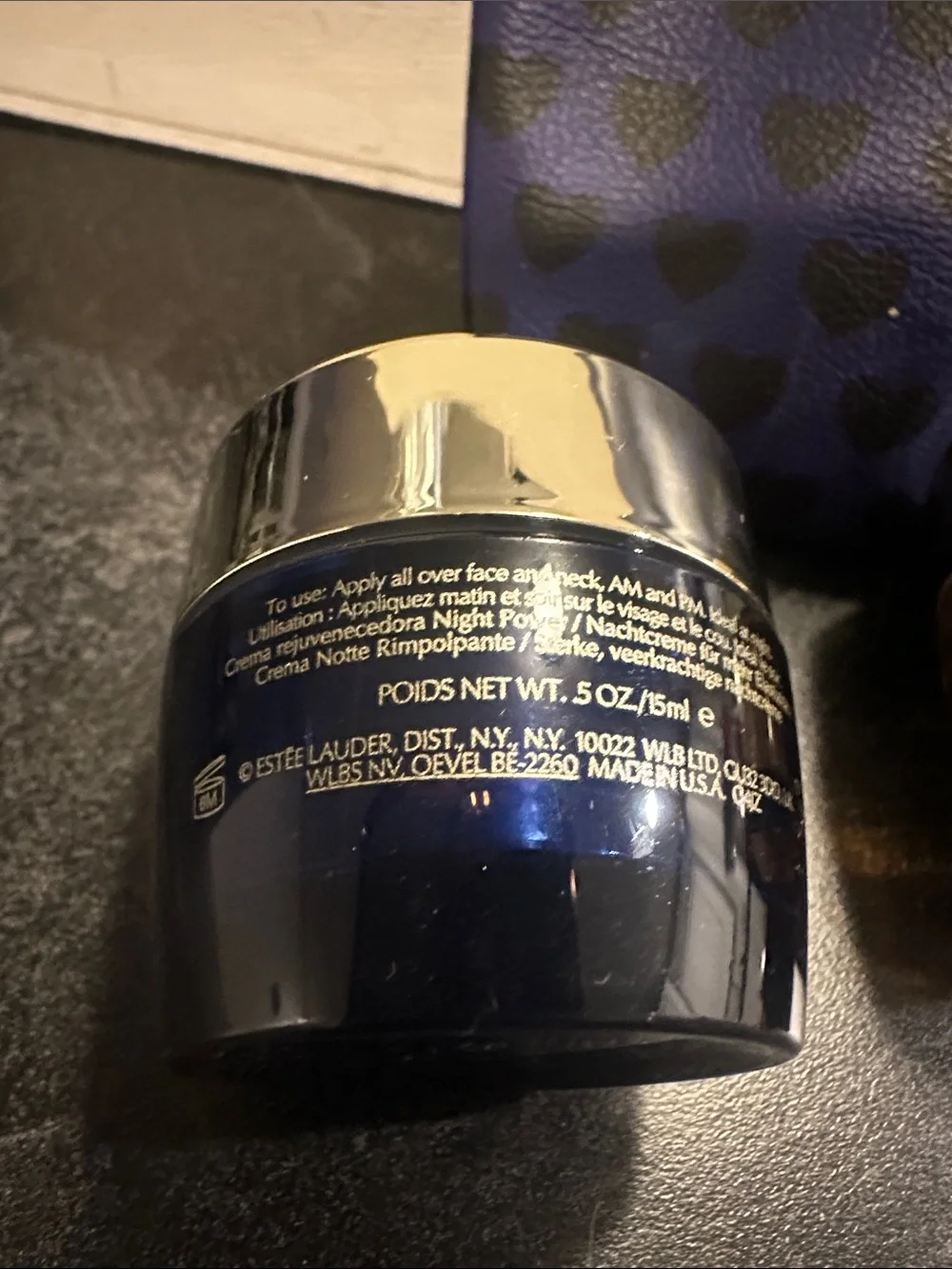 Estee Lauder Skincare Set in Navy Blue & Amber